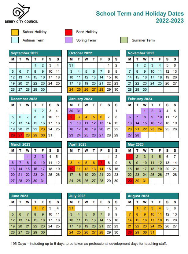 Term Dates Chellaston Infant School